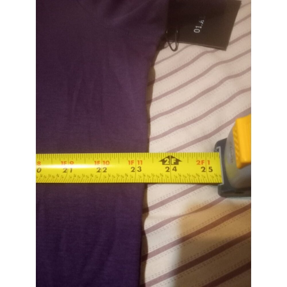 New 01. Algo Polo Shirt Mens Size XL Golf Purple Pima Cotton Short Sleeve - Picture 10 of 11